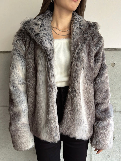 ニュアンスカラーファーコート